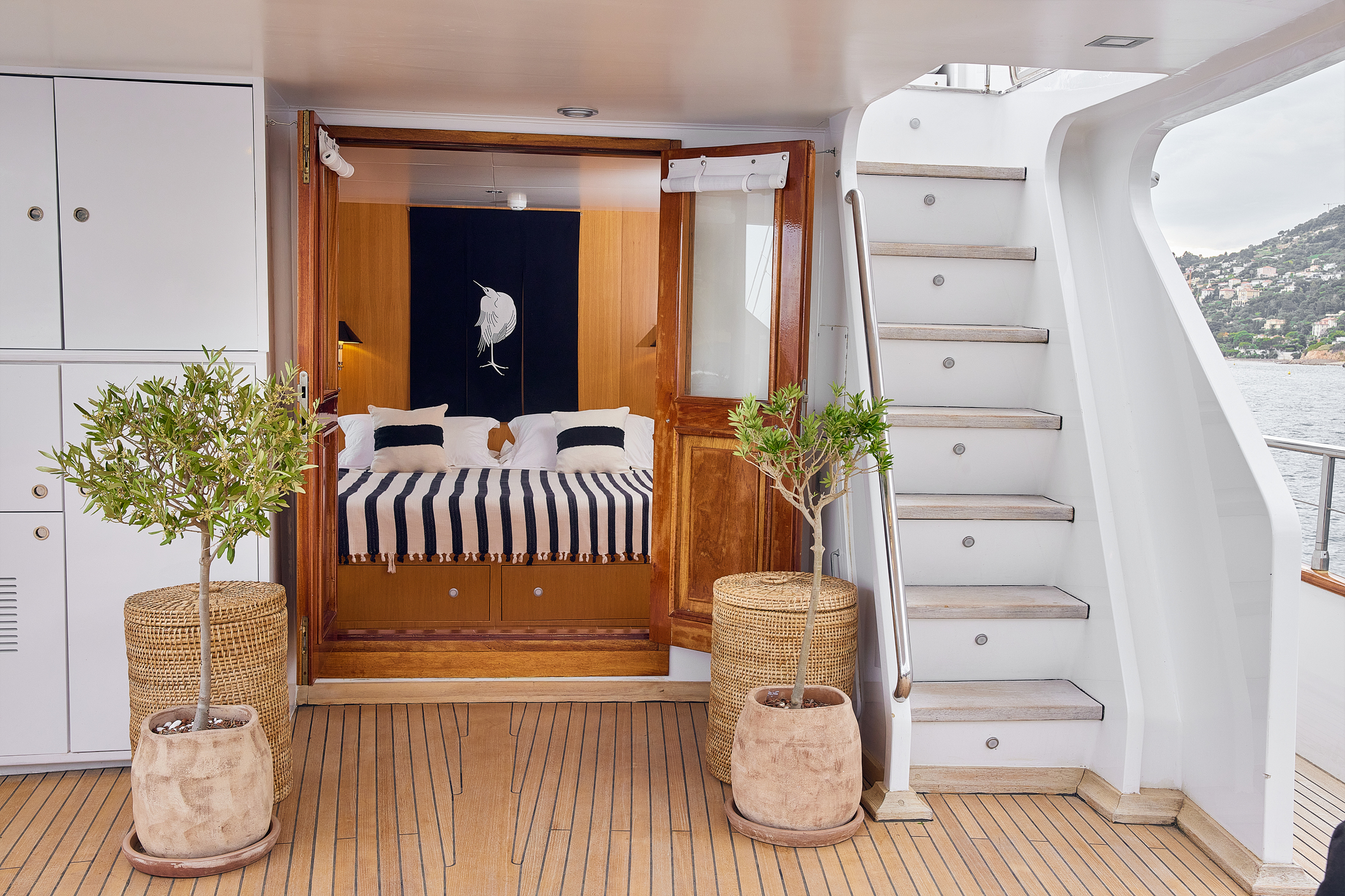 Main Master Cabin access to Sun Deck
