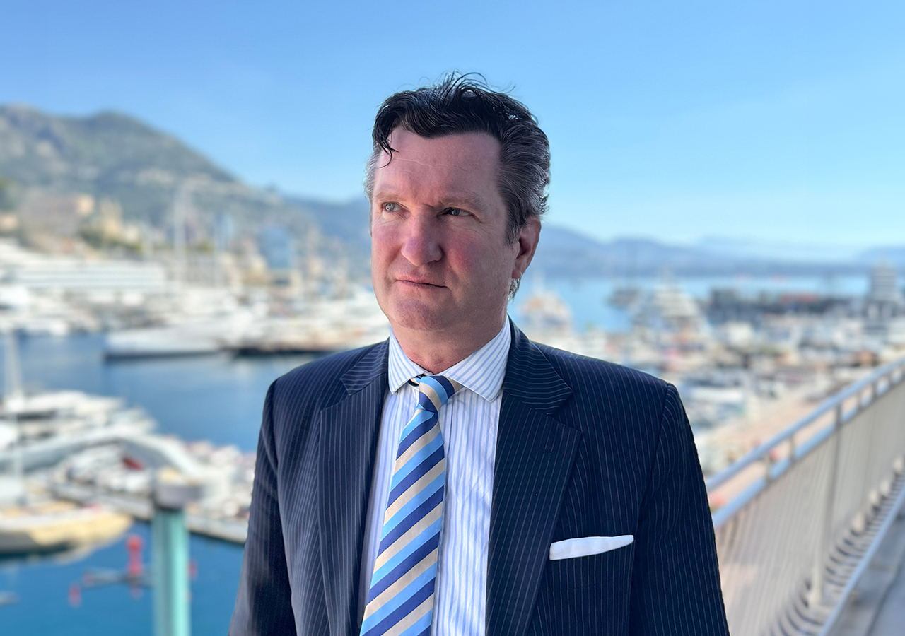 Niel Gow, newly appointed Commercial & Business Development Manager at Hill Robinson, pictured in Monaco overlooking Port Hercule.